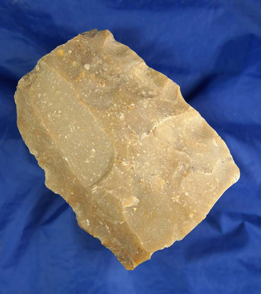Classic style 5 1/8" Neolithic Le Grand Pressigny Flint core from France - Excellent example.