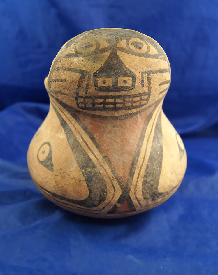 6" Casas Grande nicely decorated pottery vessel found in Mexico.