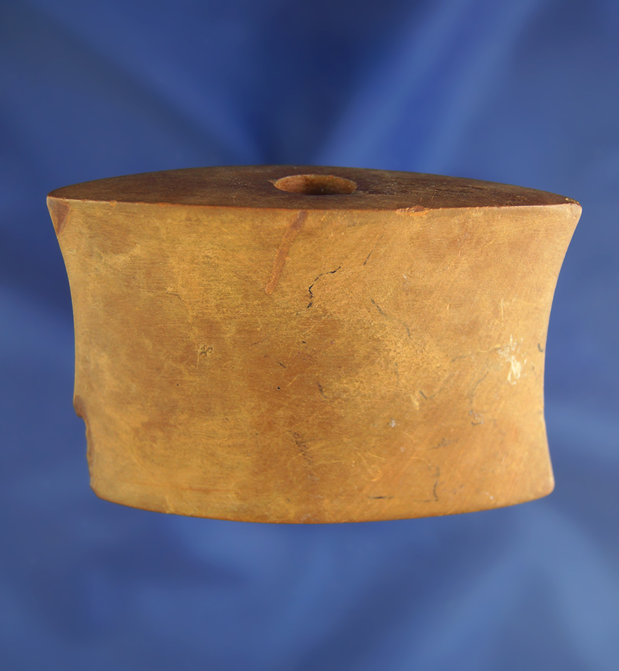 Excellent polish! 3 1/16" Bannerstone made from nicely patinated Claystone - Hardin Co.,  TN.