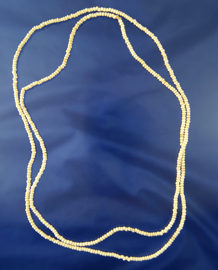 42" long strand of drilled beads from the Historic Period.