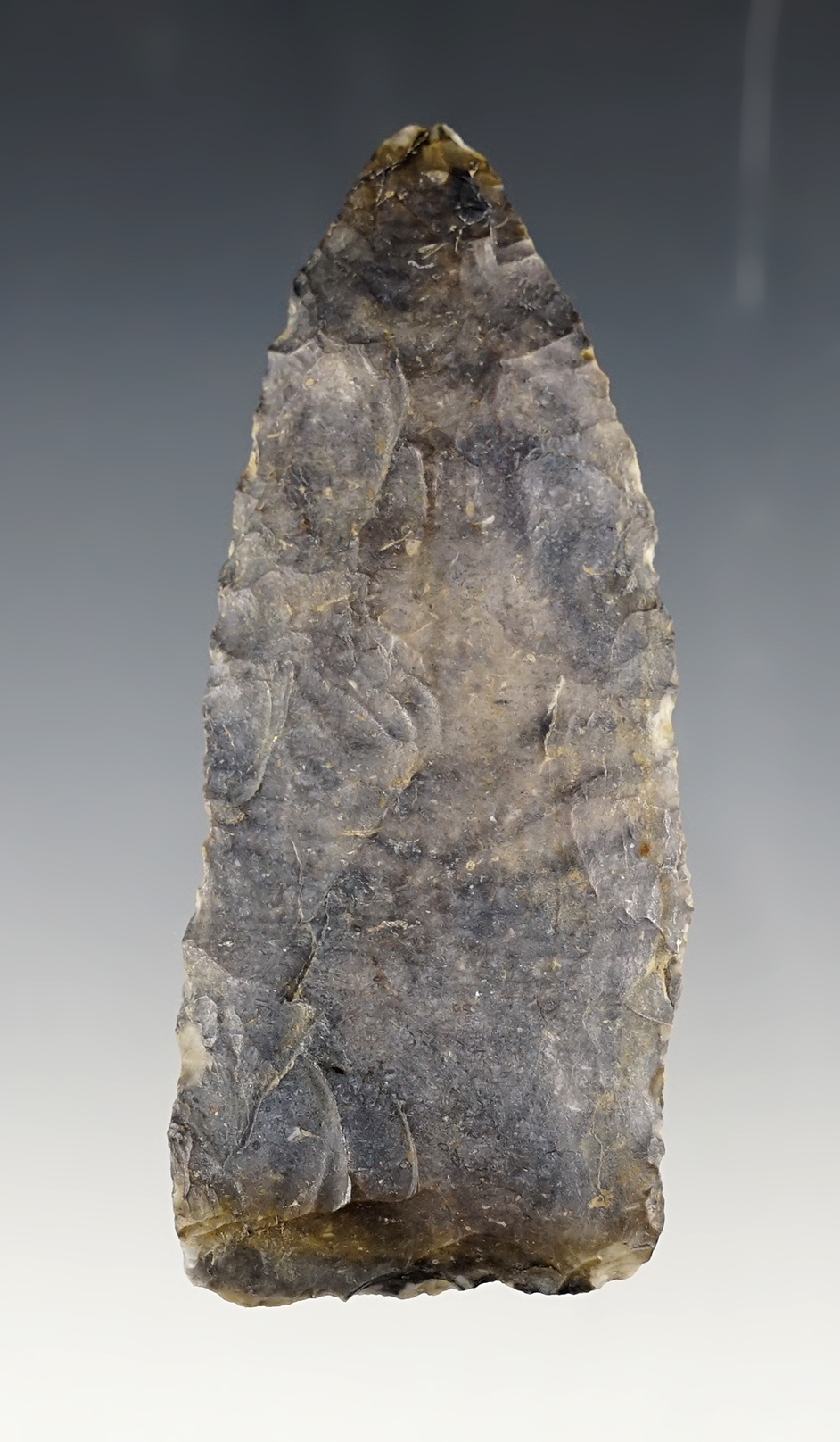 Heavily patinated 3 3/8" early style Knife found near the Colorado/Kansas border.