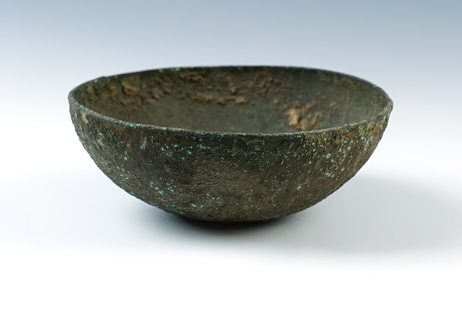 5" wide x 1 7/8" tall Inca bowl/cup in excellent condition. Recovered in Peru.