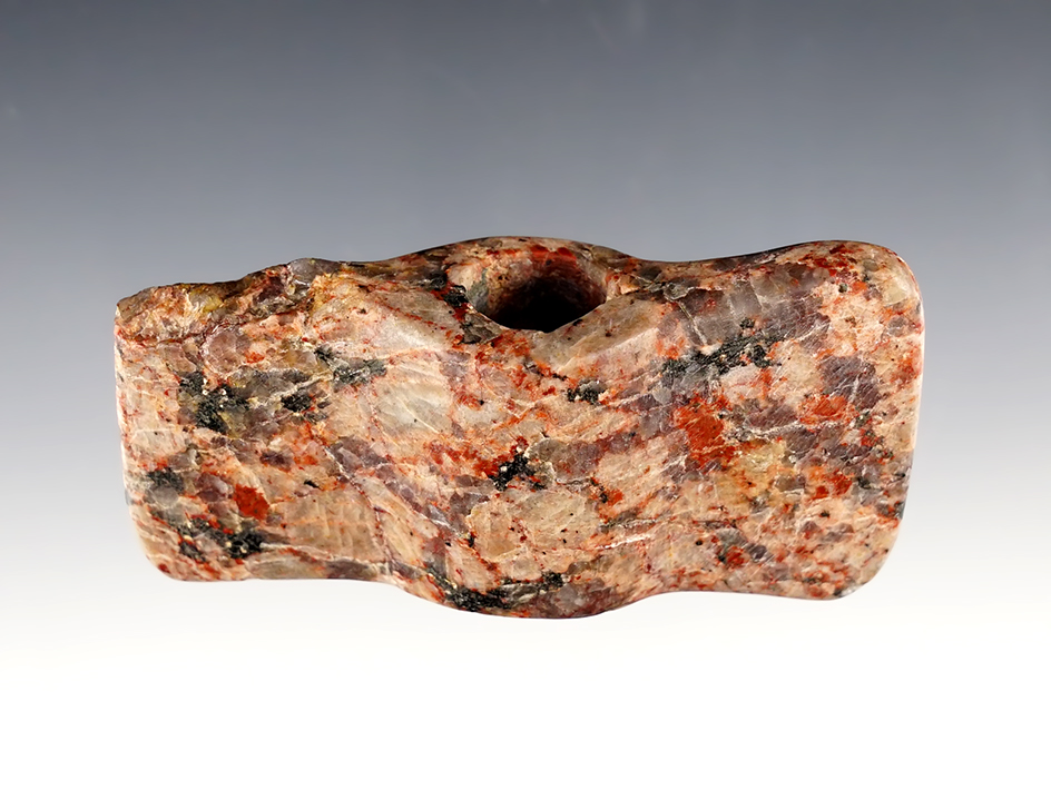 3 7/16" Wisconsin Winged Bannerstone - Harding Co., Illinois by Howard Bateman. Dickey COA.