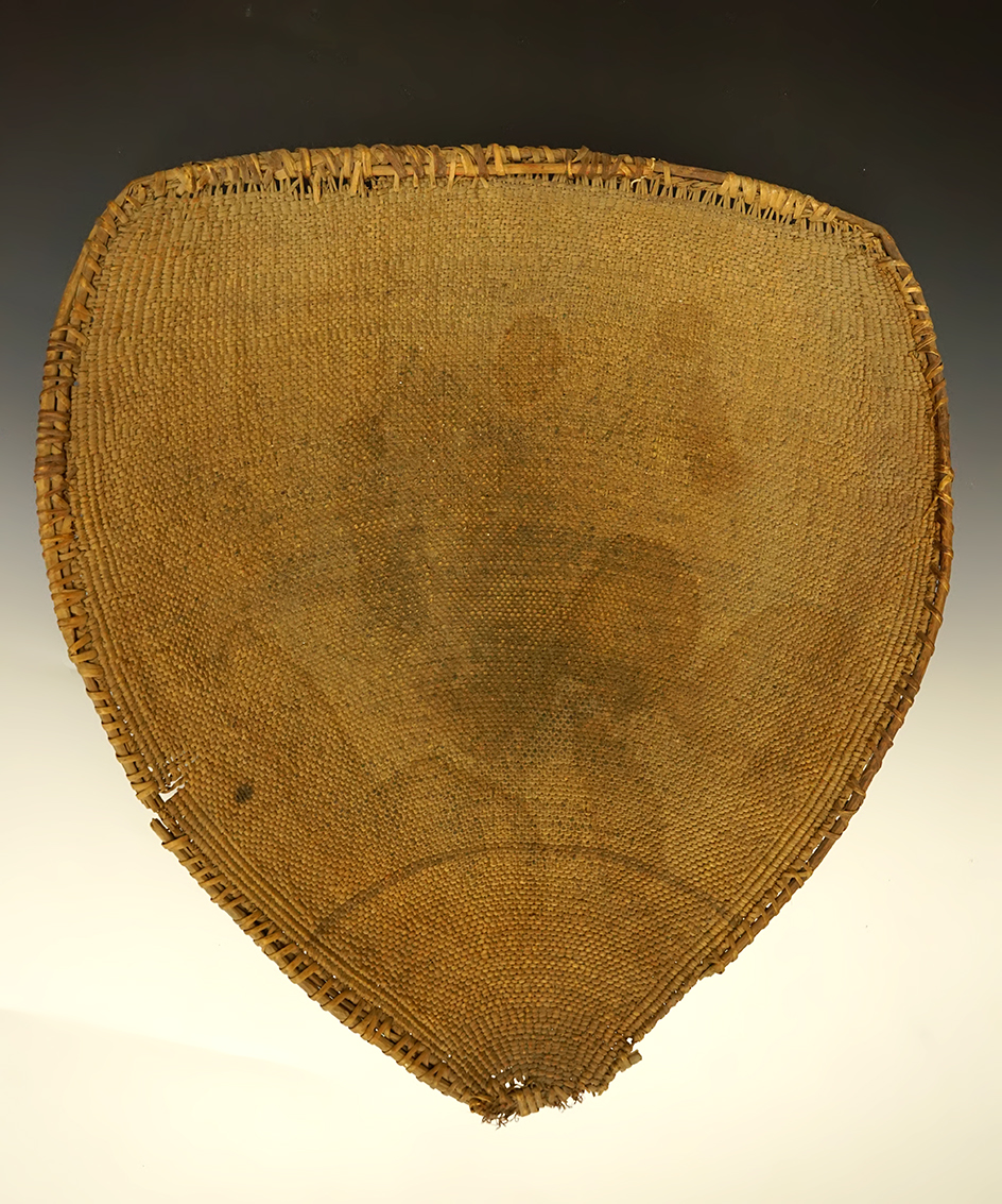 Vintage 21 1/2" x 20 1/2" Paiute Winnowing Basket from Nevada.