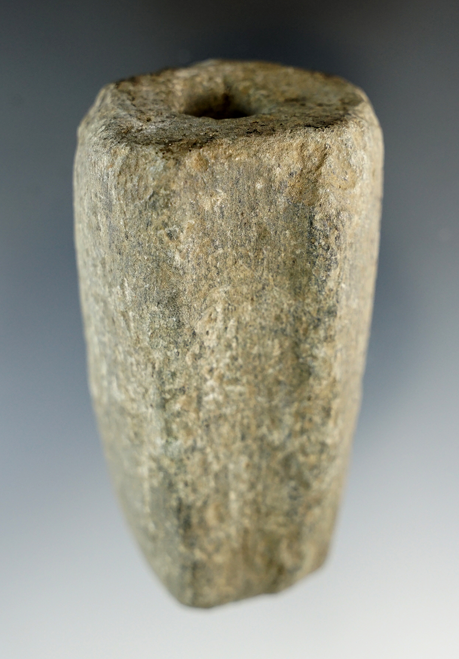 3" Fluted Tube Bannerstone preform found in Maryland.