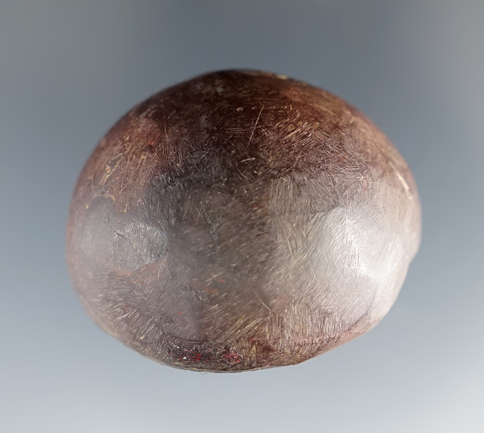 Well made 1 3/8" wide Hematite Cone found in Licking Co., Ohio.