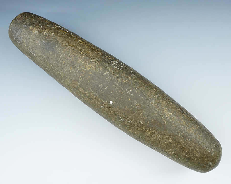 Well made and heavily patinated 11 1/4" Roller Pestle found in New York.