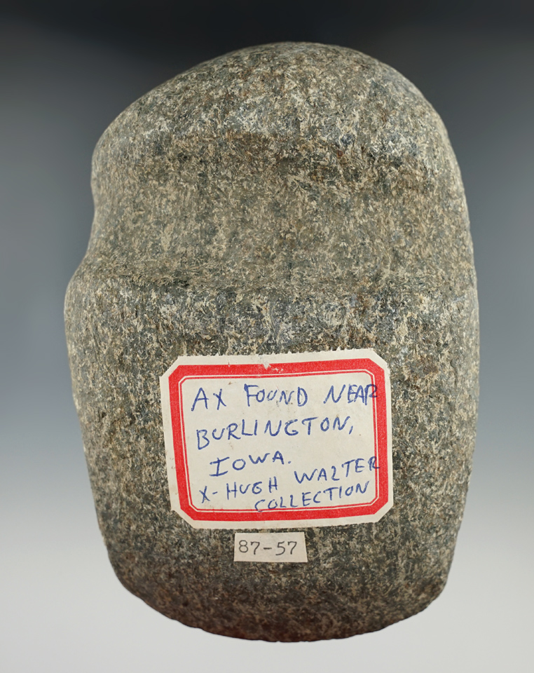 5 3/8" long 3/4 grooved Axe in very nice condition found near Burlington Iowa.