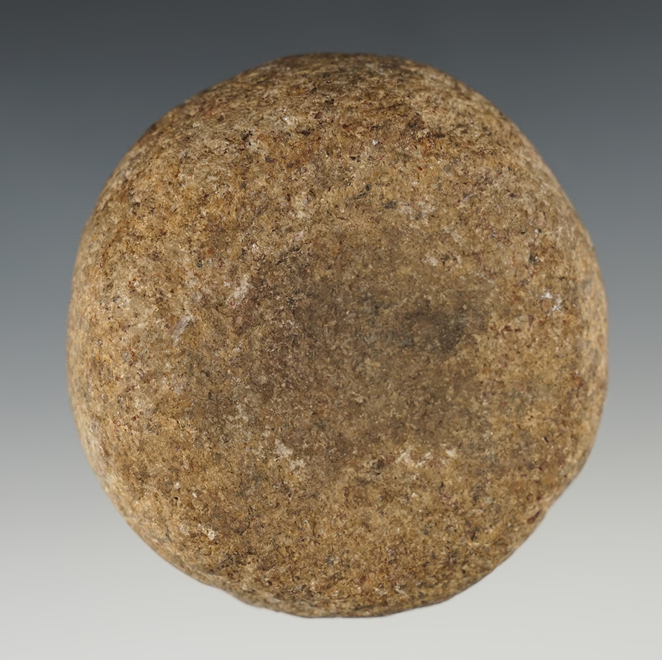 Well made 2 5/8" Double Cupped Discoidal found in Scott Co., Illinois.