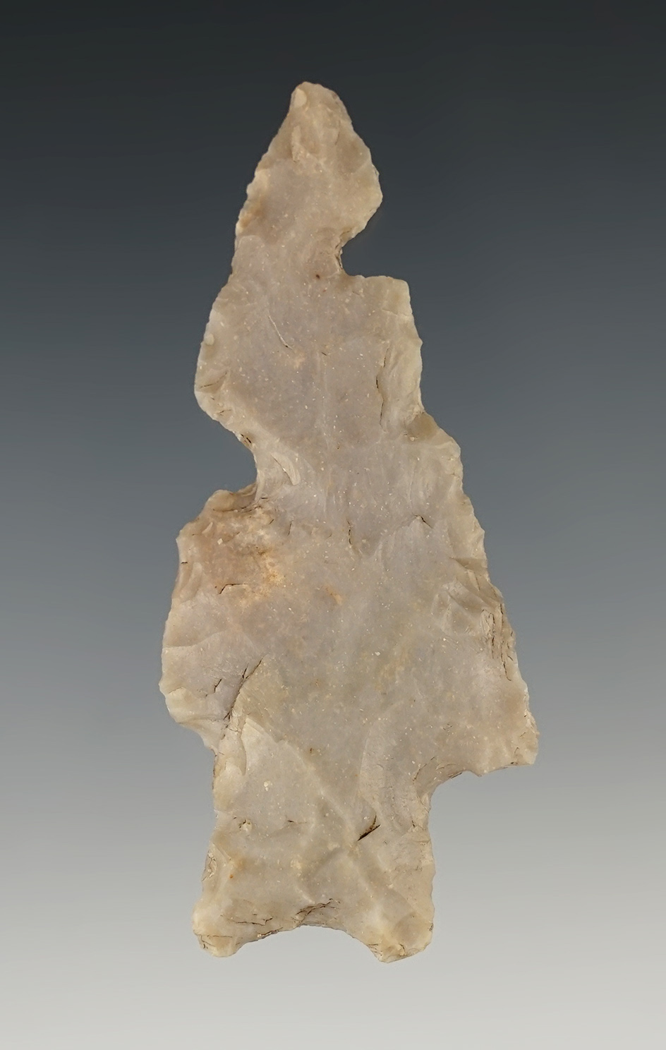 Unique 2 7/8" Eccentric Pedernales found in Williamson Co., Texas. Bill Arnold COA.