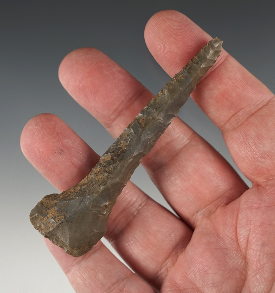 Heavily patinated 3 1/2" Kentucky Drill.