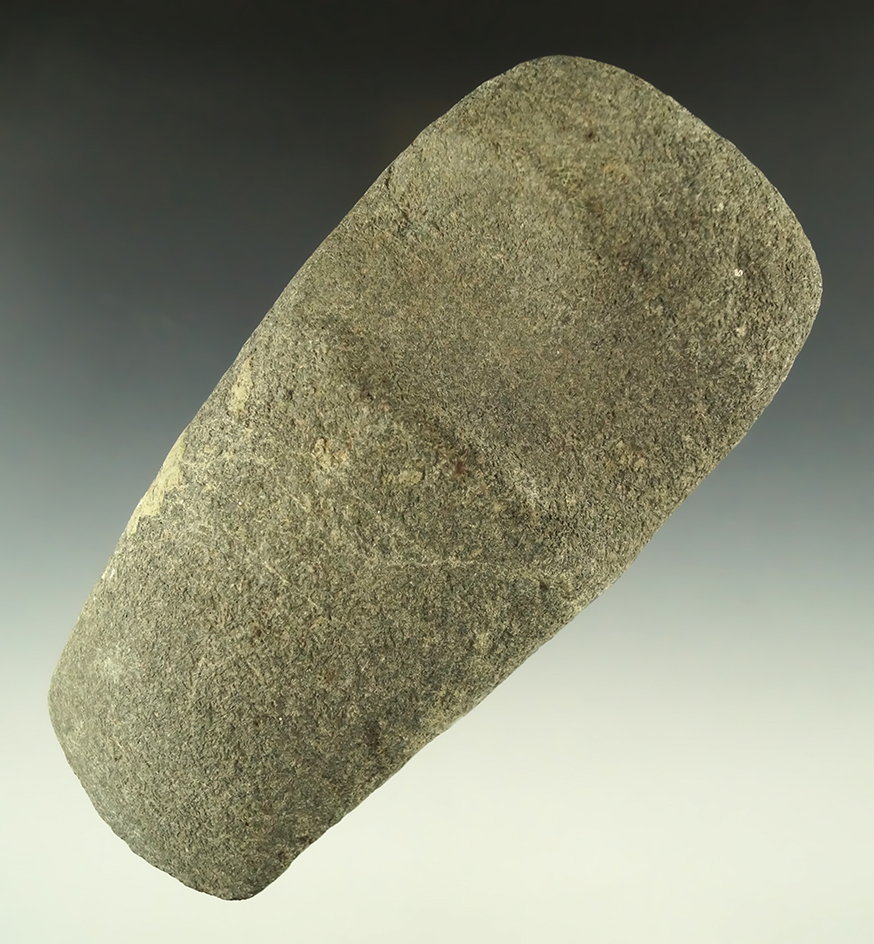 Rare style 6 1/8" half grooved Axe in good condition. Found in Michigan, collection of Phil Wagle.