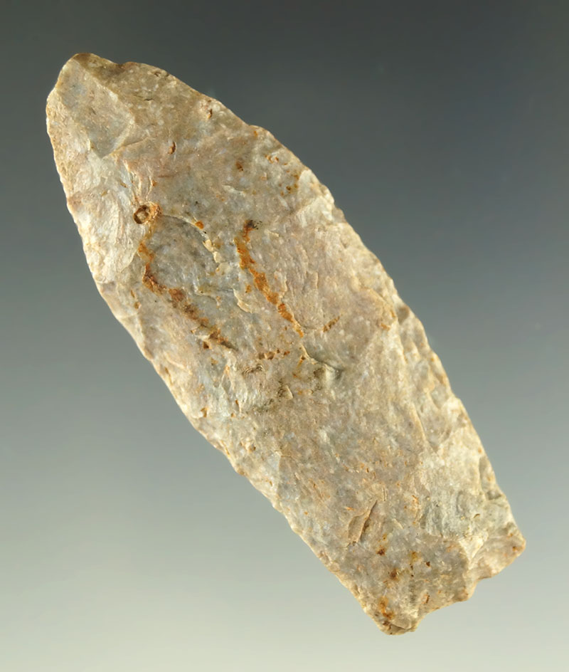 2 1/8" Agate Basin found in Monroe County Michigan.