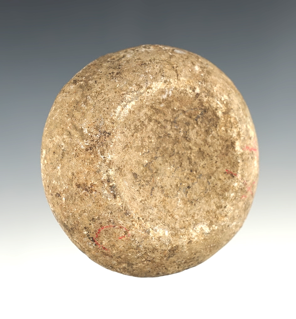 Well made 2 11/16" Double Cup Discoidal found in Columbia Co., Pennsylvania.
