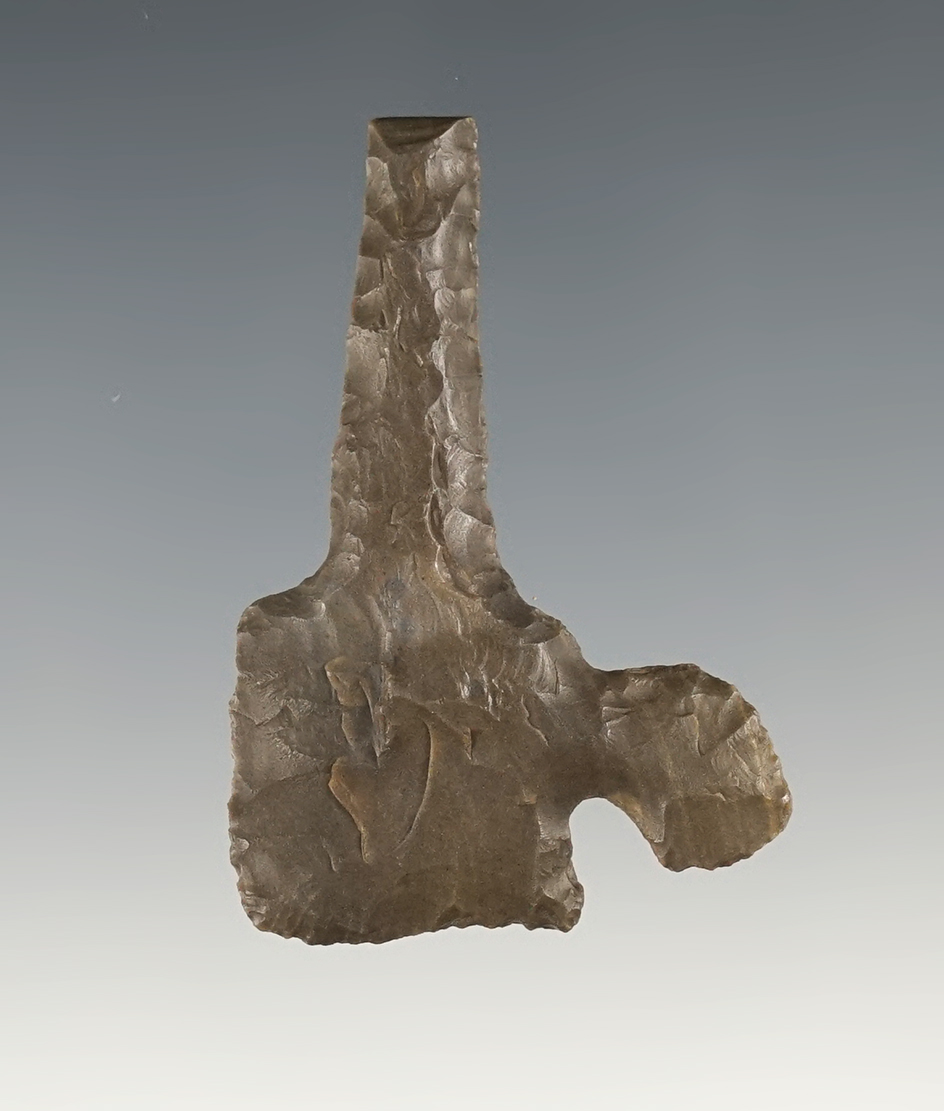 2 1/16" Corner Tang Drill found in Bandera Co., Texas. Great point to have restored or enjoy as-is.