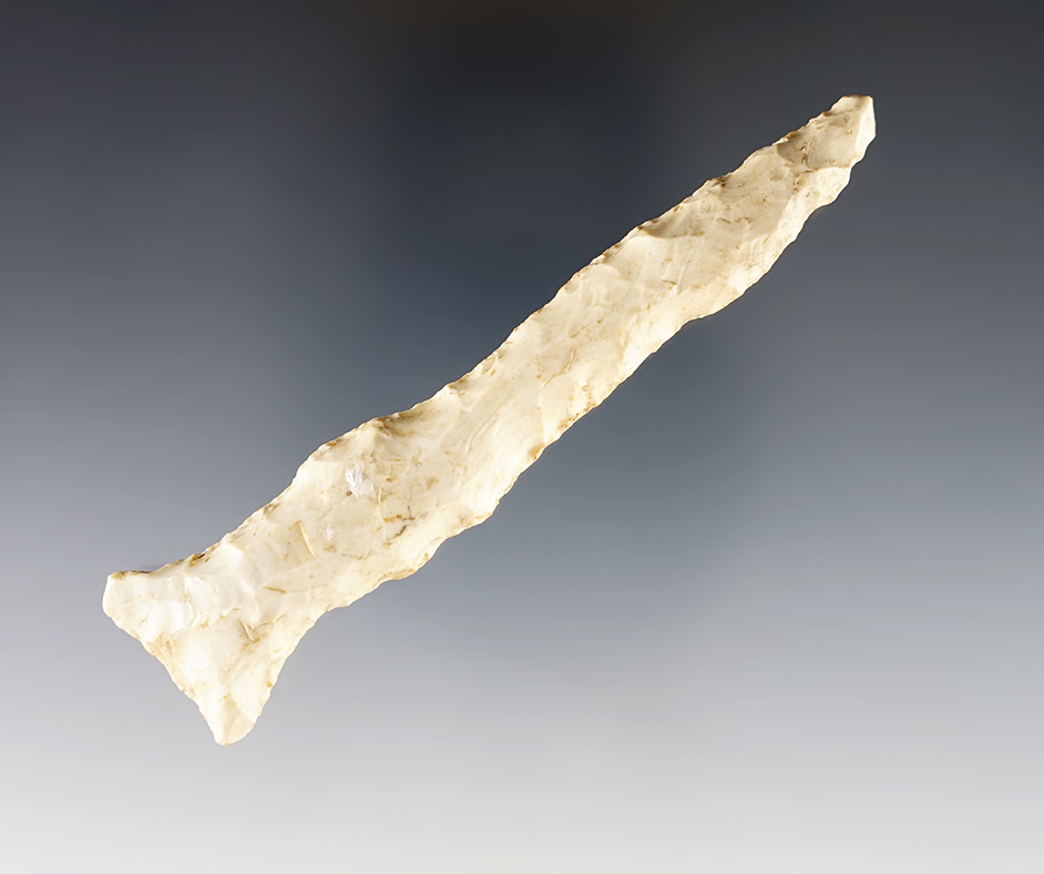 3 15/16" Archaic Drill found in Alexander Co., Illinois. Ex. Bill Tatu collection.