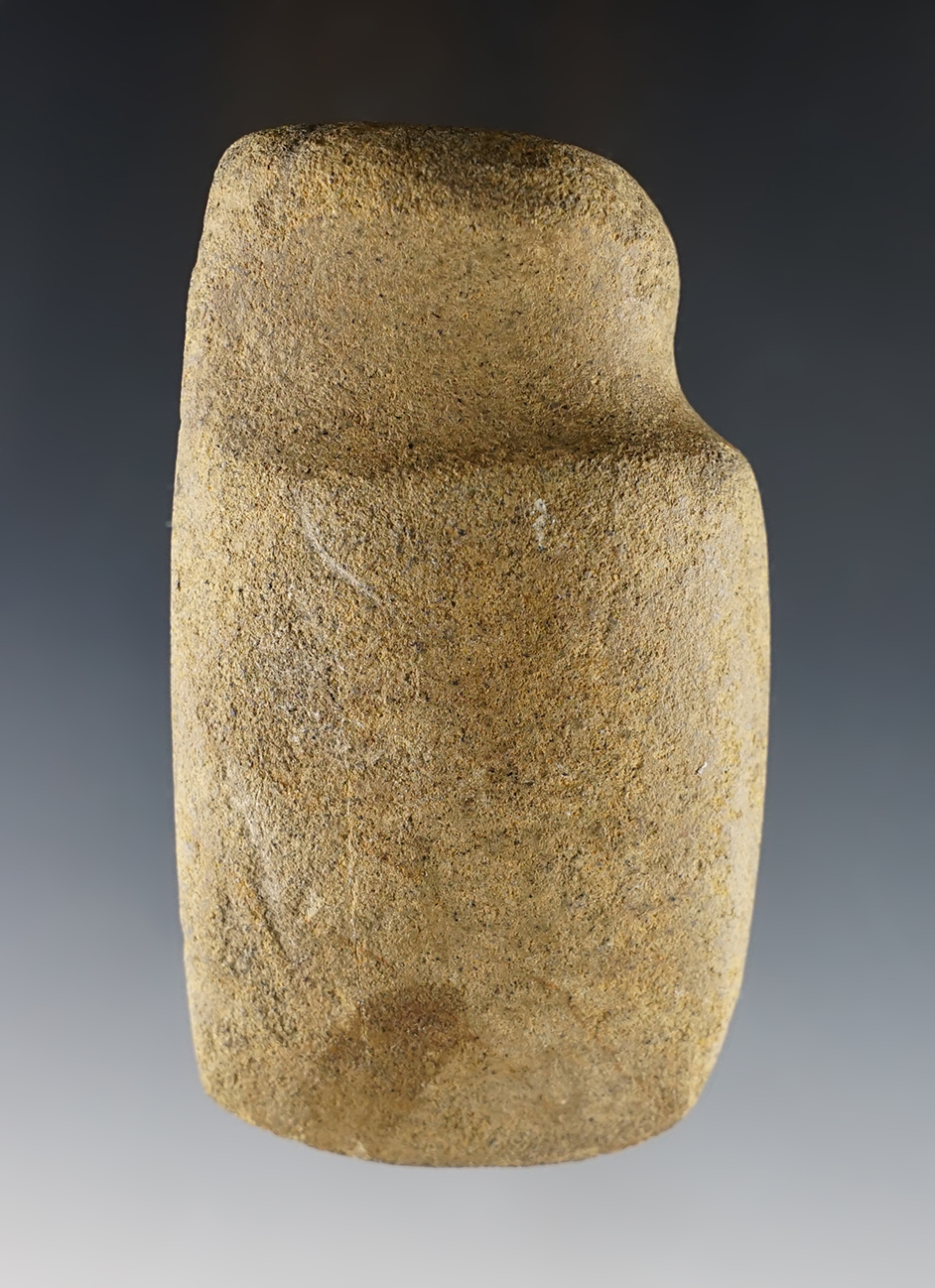 3 5/8" long 3/4 Groove Axe found in the Midwestern U.S. Nice polish to the groove.