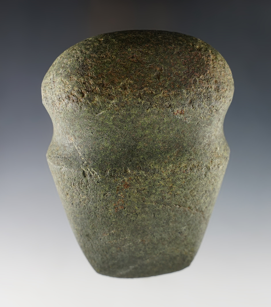 5" long Full Groove Axe found in White Co., Illinois by Arthur Meghee. Pictured.