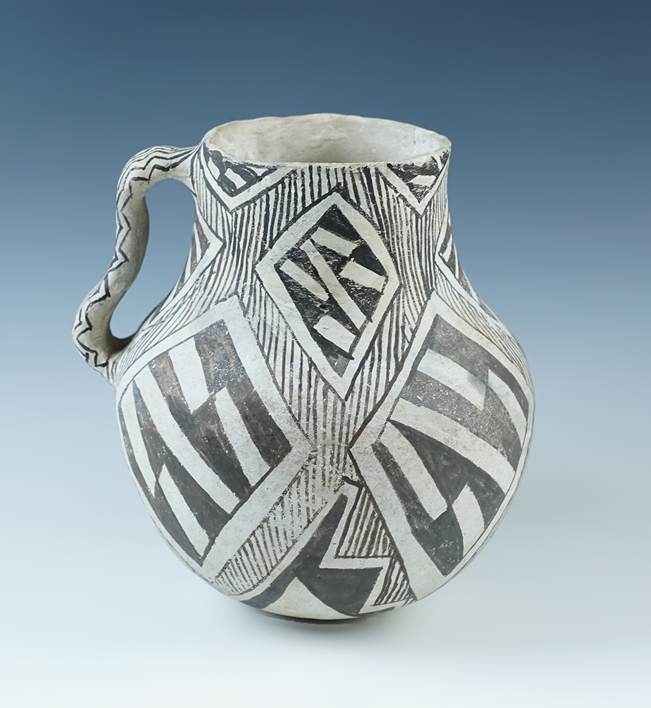 Large 7" tall Anasazi Pitcher - New Mexico with some reattached pieces and minor filling.