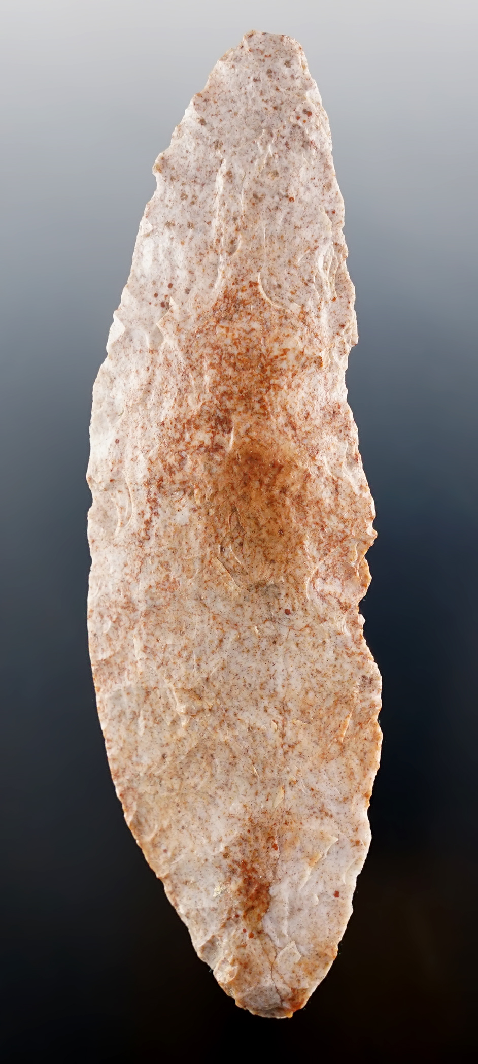 4 9/16" Knife made from nicely patinated material. Recovered in Kansas. 