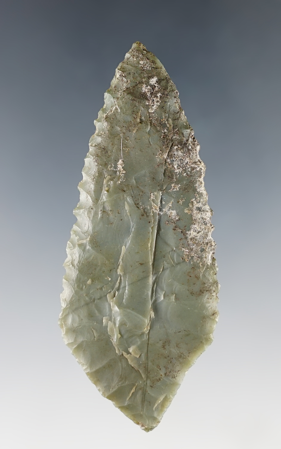 2 15/16" Serrated Knife found in Shasta Co., California. Comes with a Dewey Dietz COA. 