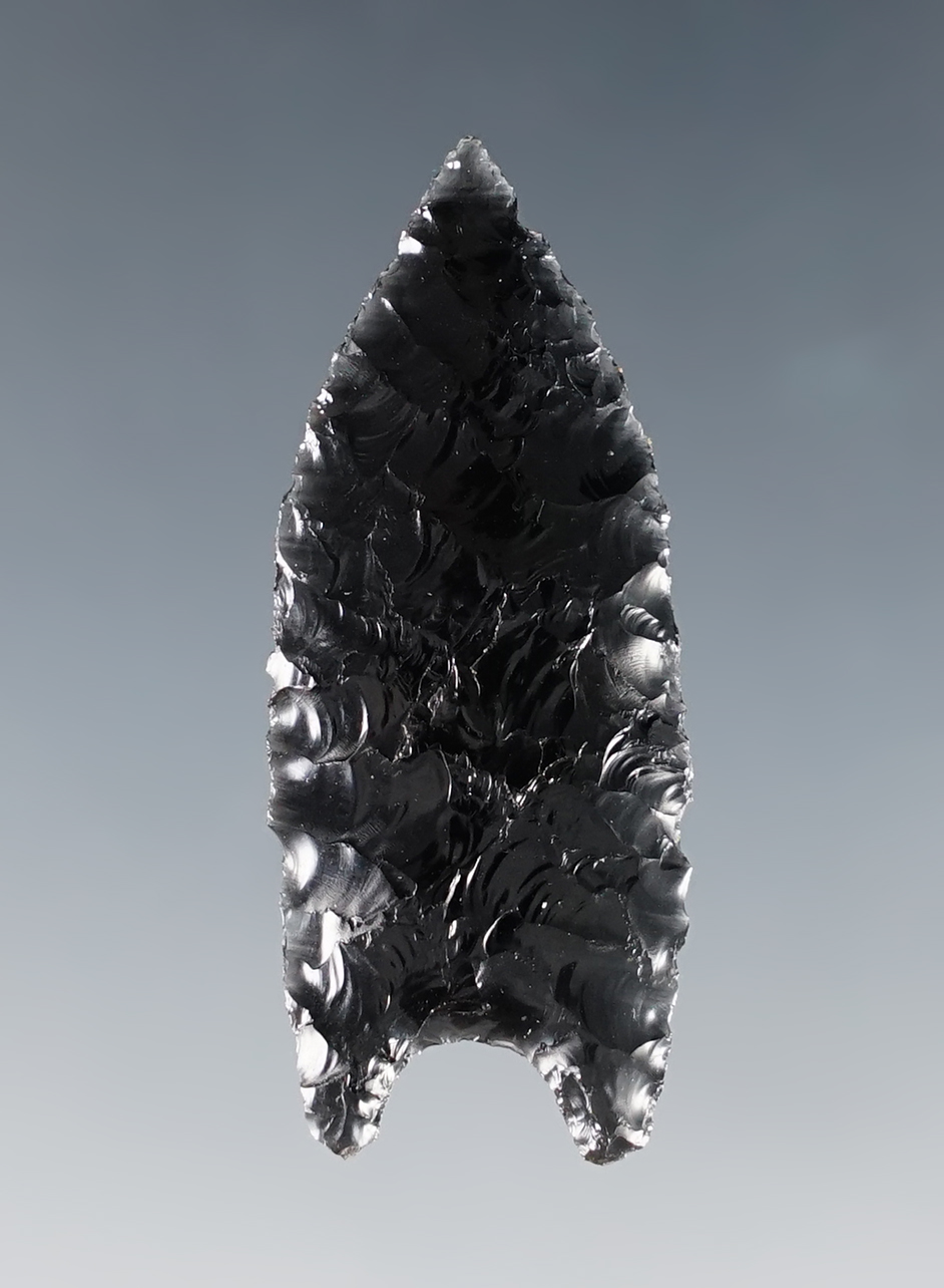 Well made 1 9/16" Humboldt Concave-Base found by R.D. Mudge, Nevada. Stermer COA.