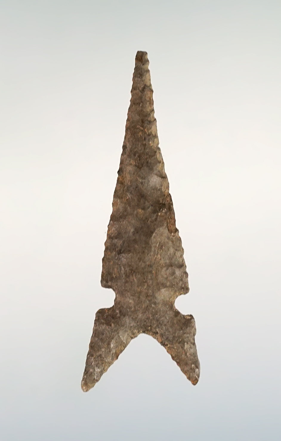 Outstanding flaking on this 1 1/2" Desert Side-Notched (Delta Subtype). California. COA.