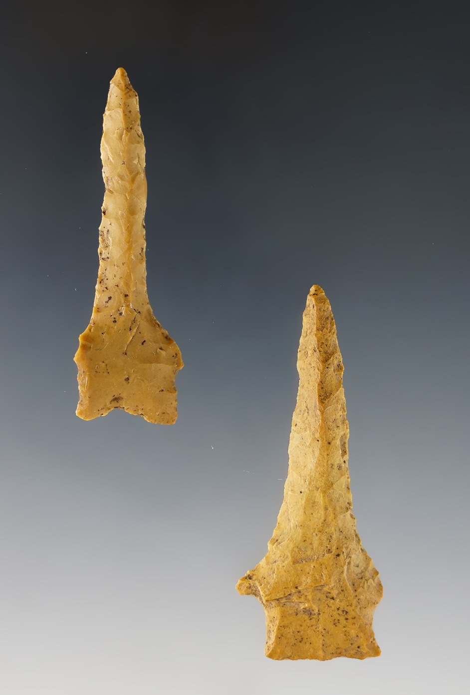 Pair of well patinated Drills found by Joseph Dillion in Marshall Co., Kentucky. 