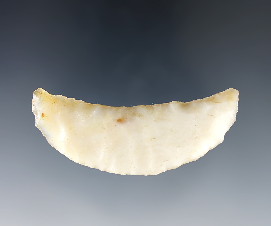 Nicely made 2 7/16" Paleo Crescent found in Nevada.