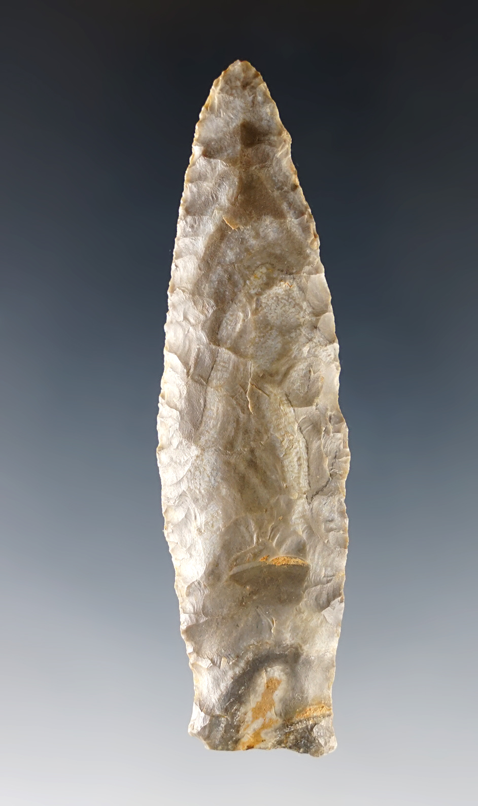 Nicely made 3" Beaver Lake found in Gibson Co., Tennessee. Ex. Dr. Hughes collection.