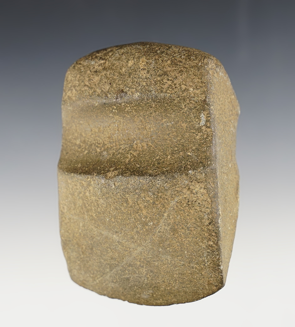 Unique and well made 3 5/8" long Half Groove Axe found in Elmira, New York. 