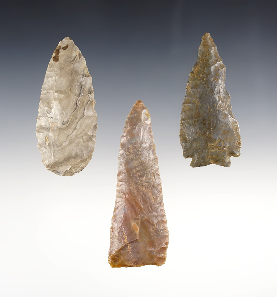 Set of 3 nice Kentucky relics. The largest is 3 1/2".