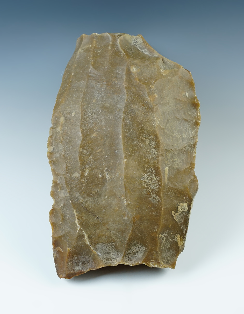 9 3/4" long Ancient Le Grand-Pressigny Flint Core found in France.