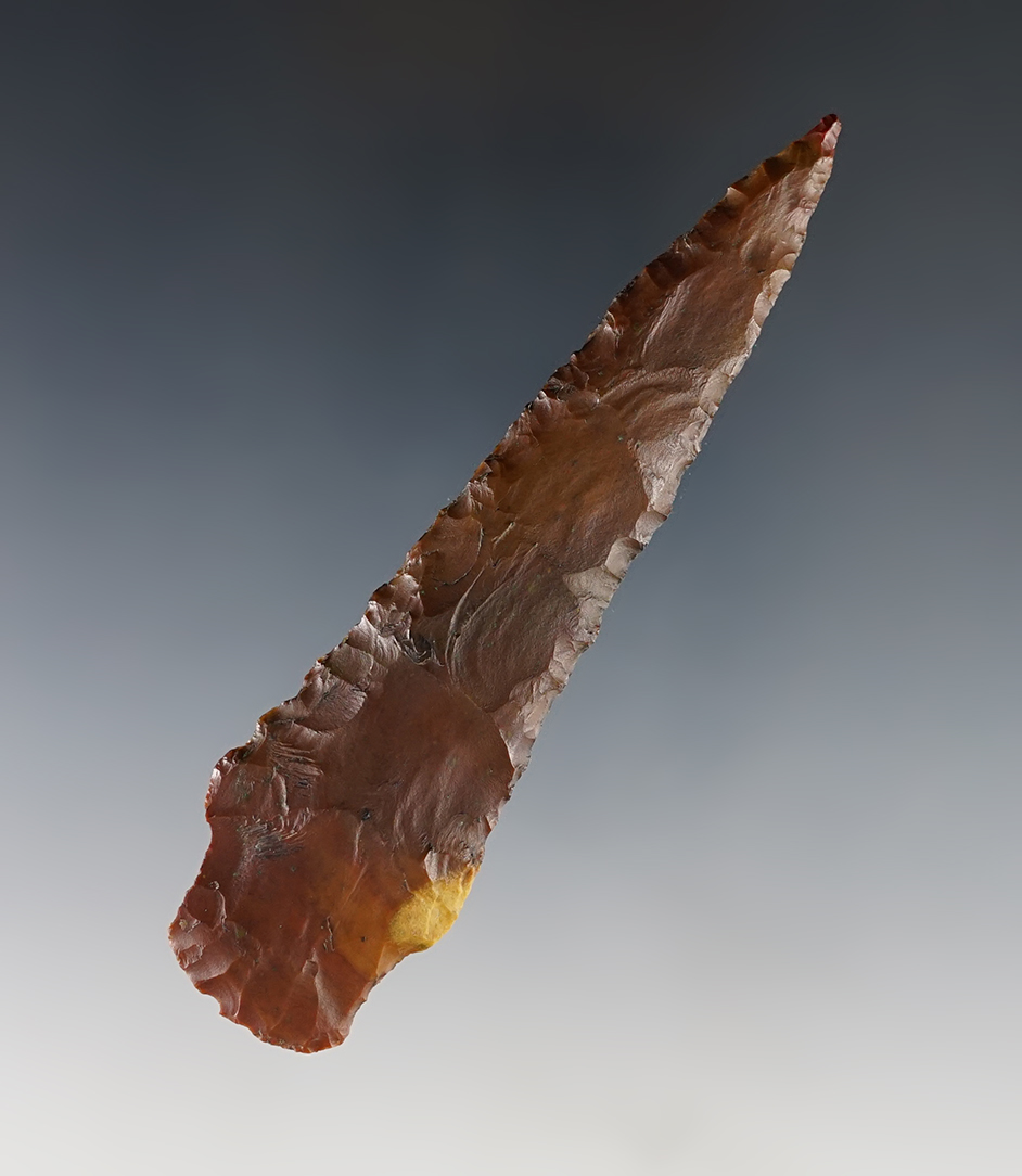 4 1/16" Archaic Stemmed Knife - Pershing Co., Nevada. Stermer COA. 