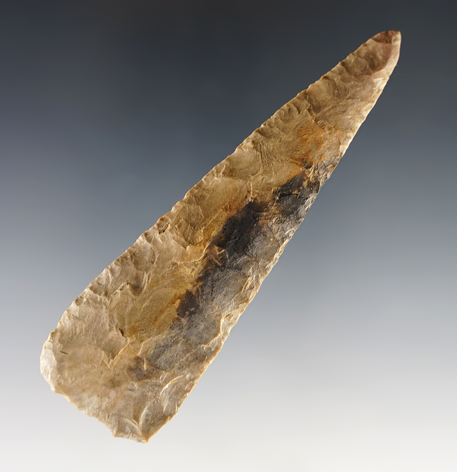 4 1/16" heavily patinated triangular knife recovered in Tennessee