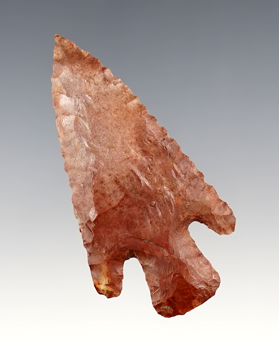 Colorful and nicely made 2 7/16" Buck Creek found in Kentucky. Ex. Nick Miller collection.