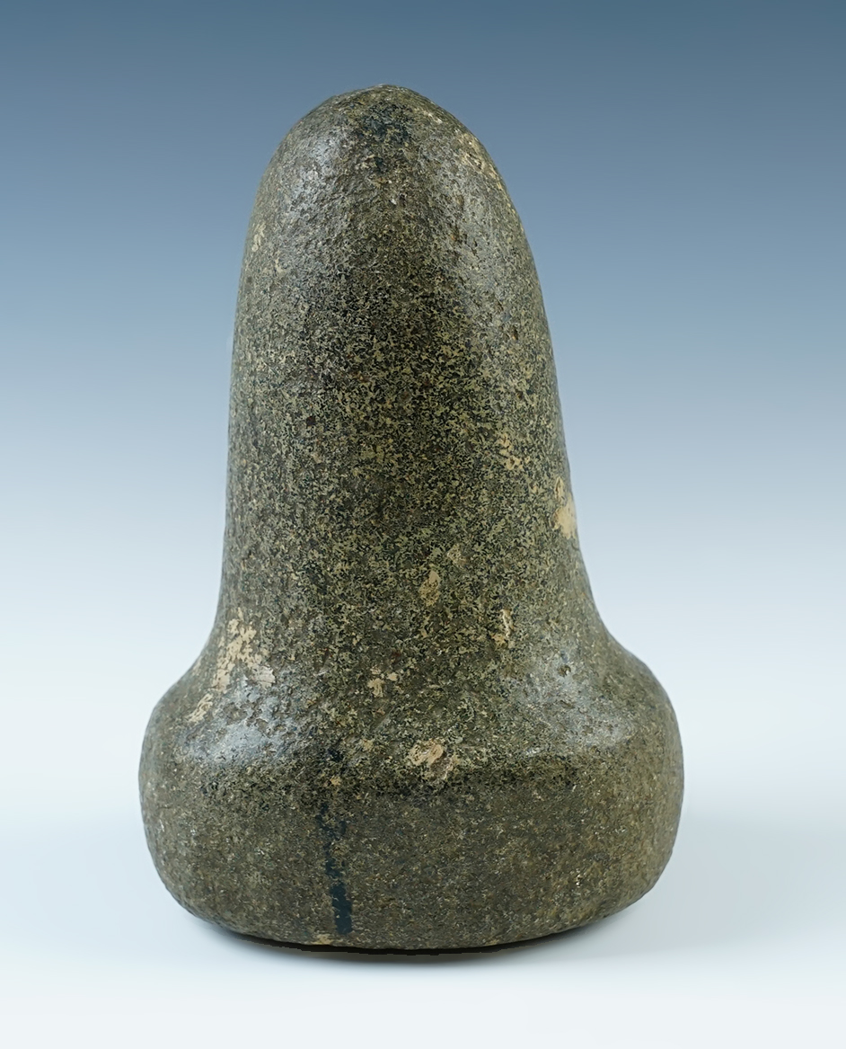 Incredible 5 1/2" highly polished Bell Pestle found in Ohio. Excellent example of the type.
