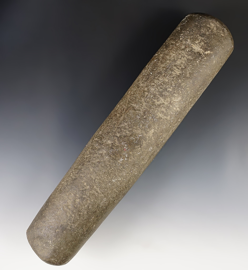 Nice 11 1/2" Roller Pestle found in Delaware Co., New York.