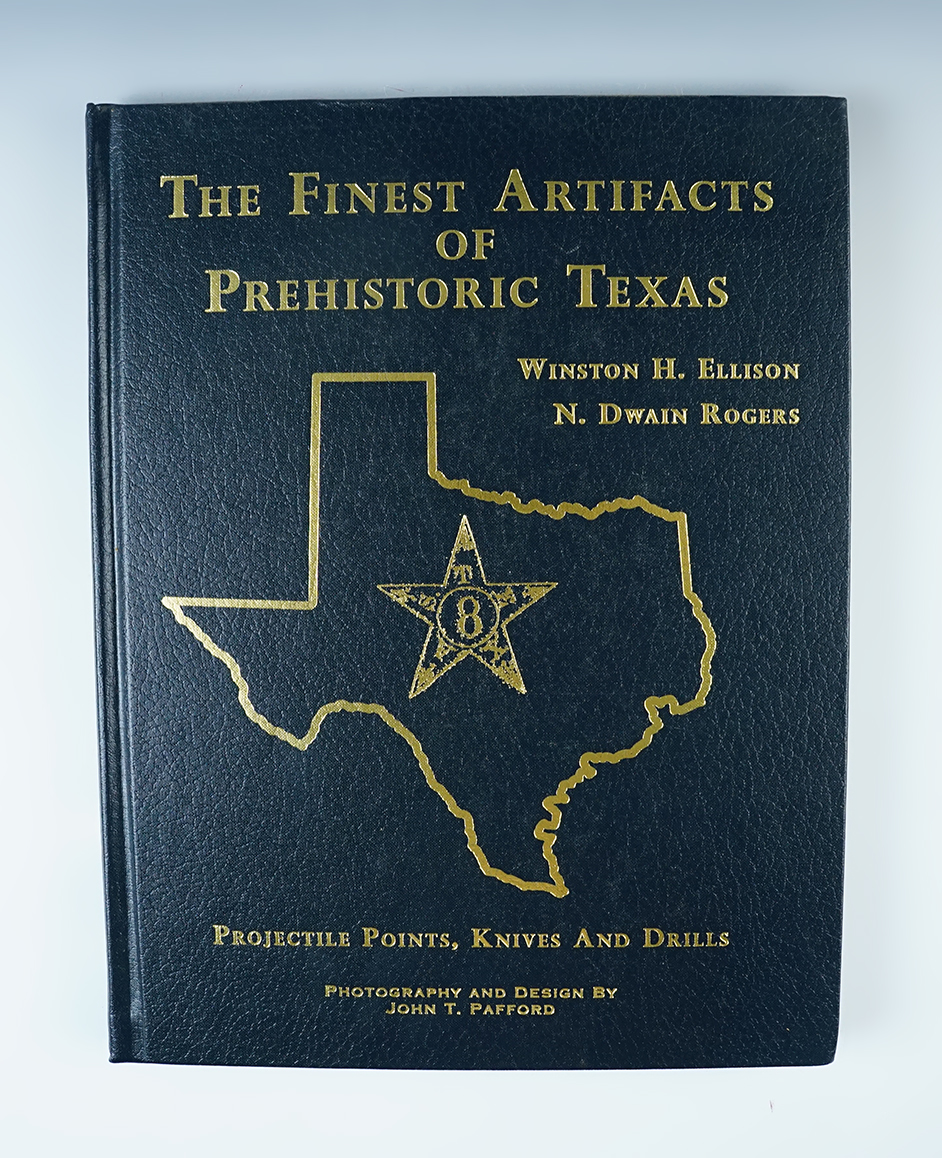 Hardcover book: "The Finest Artifacts of Prehistoric Texas". In like new condition.  Signed! 