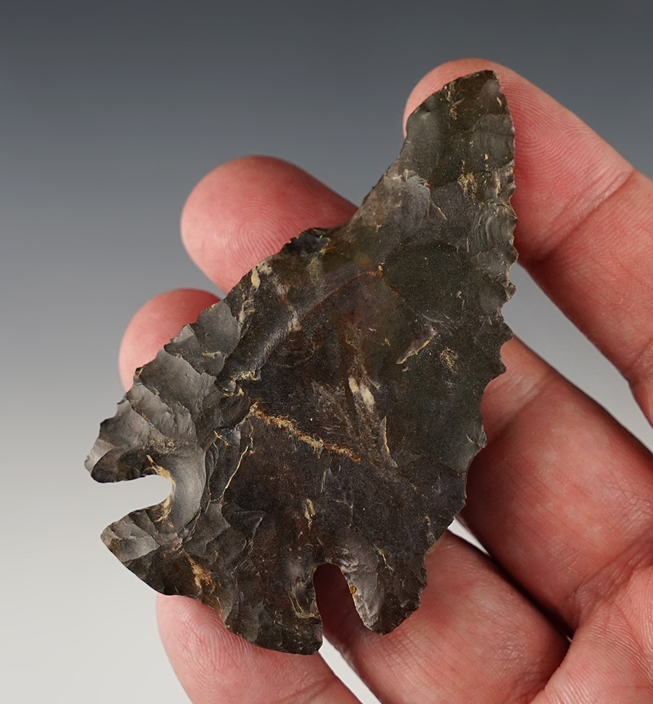 3" Ohio Notched-Base Dovetail with a shaft scraper worked into one blade edge. 