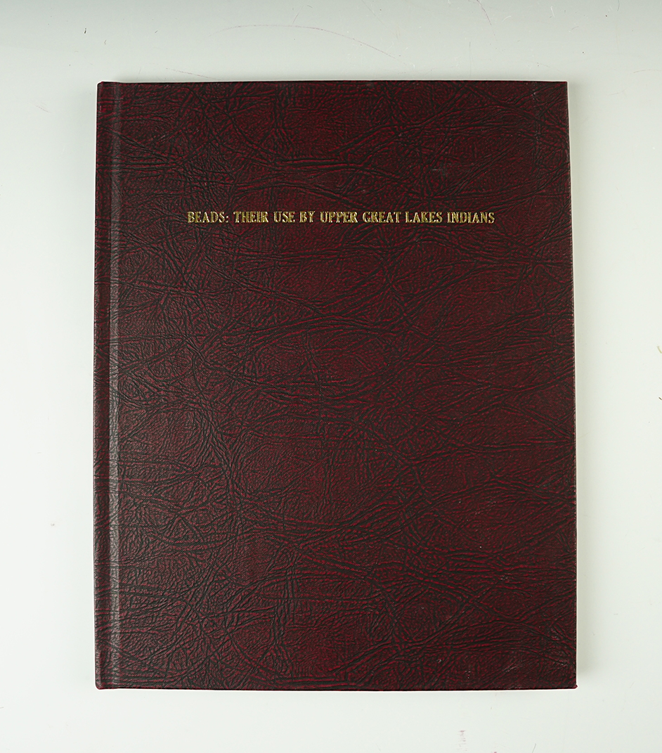 Hardcover Book: "Beads: Their Use by Upper Great Lakes Indians" copyright 1977.