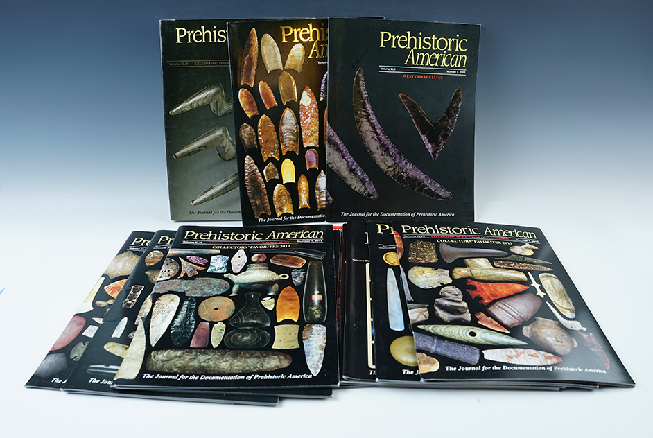 Set of 12 softcover publications from "Prehistoric American"…......................................................