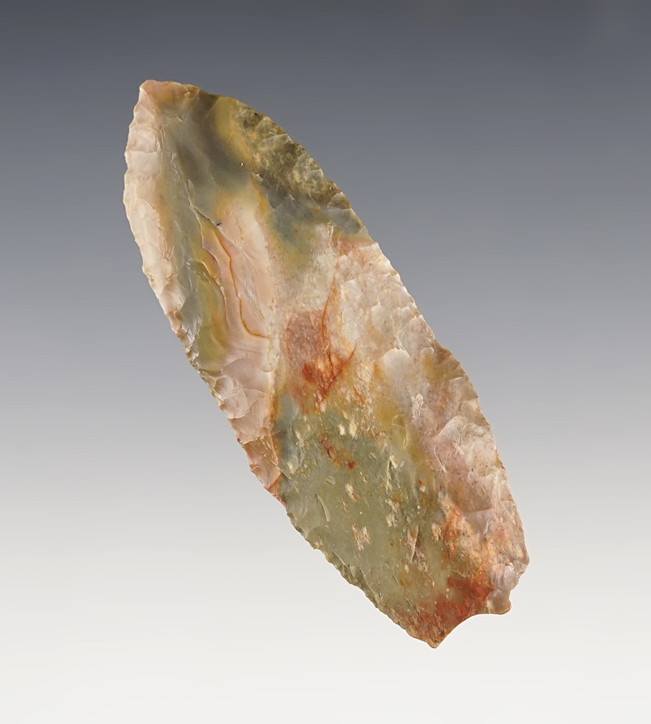 3 3/16" Blade made from beautiful Multi-color material.  Found by the late Norma Berg.