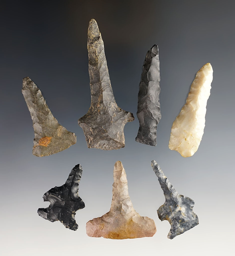 Set of 7 assorted Drills found in Ohio. Largest is 2 5/8'.