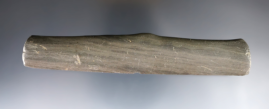 5 3/16" Glacial Kame Bar Amulet found in Plattville, Wright Twp., Hillsdale Co., Michigan. Ex. Wilkins