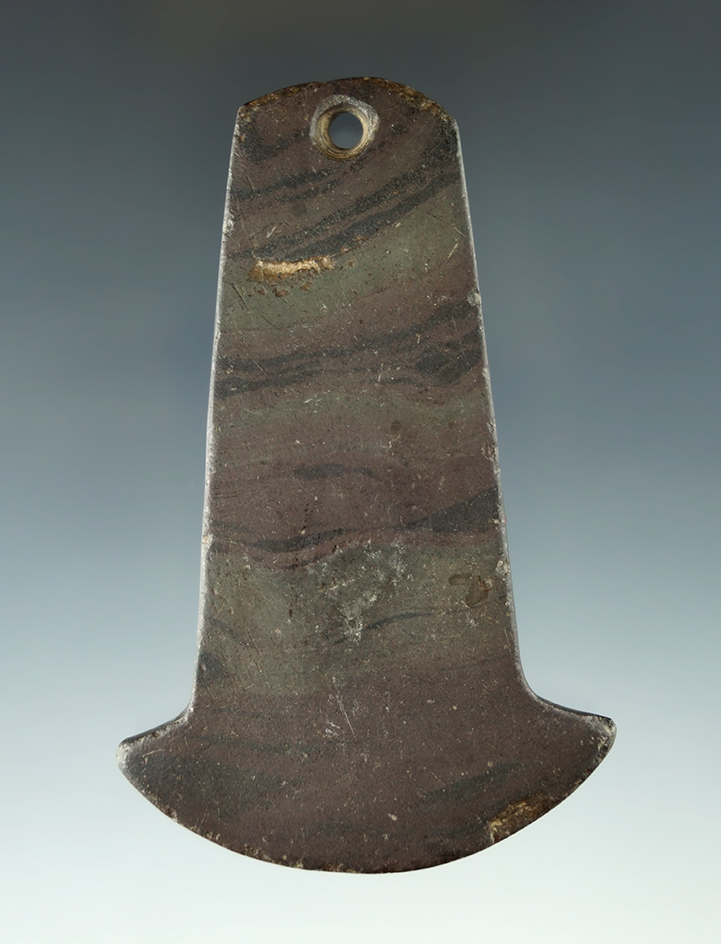 3 7/16" Adena Anchor Pendant found in St. Clair Co., Illinois. Pictured. Ex. Wachtel, Mauch, Kley.