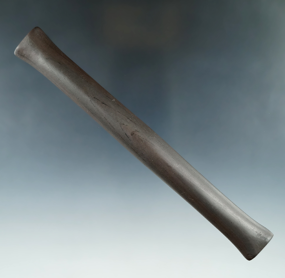 7" Early Woodland Bar Amulet found in Wright Twp., Hillsdale Co., Michigan.