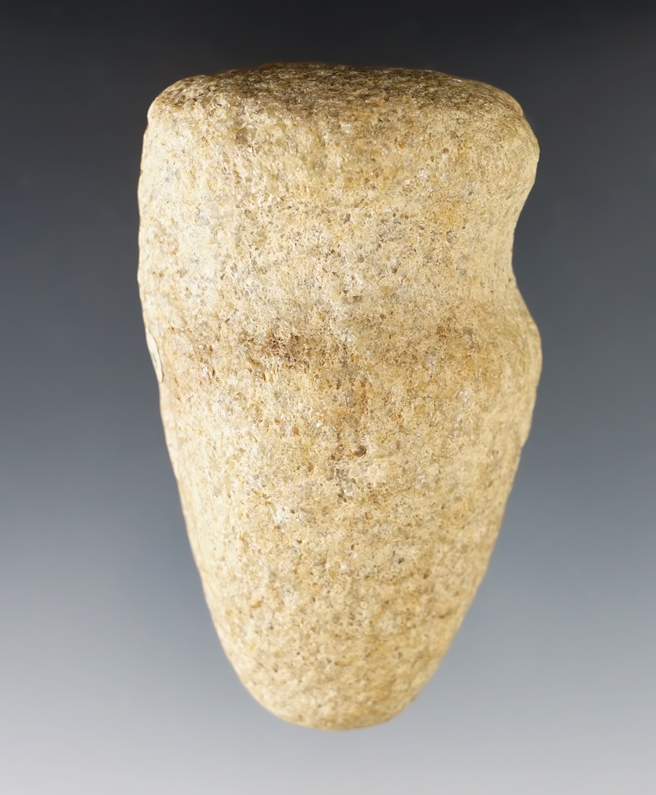 3 5/8" long 3/4 Grooved Ohio Hammerstone. A well made example.