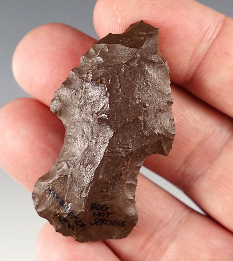 2 1/6" Chisel-Tipped Silver Lake - Humboldt Co., Nevada. Comes with a Stermer COA.