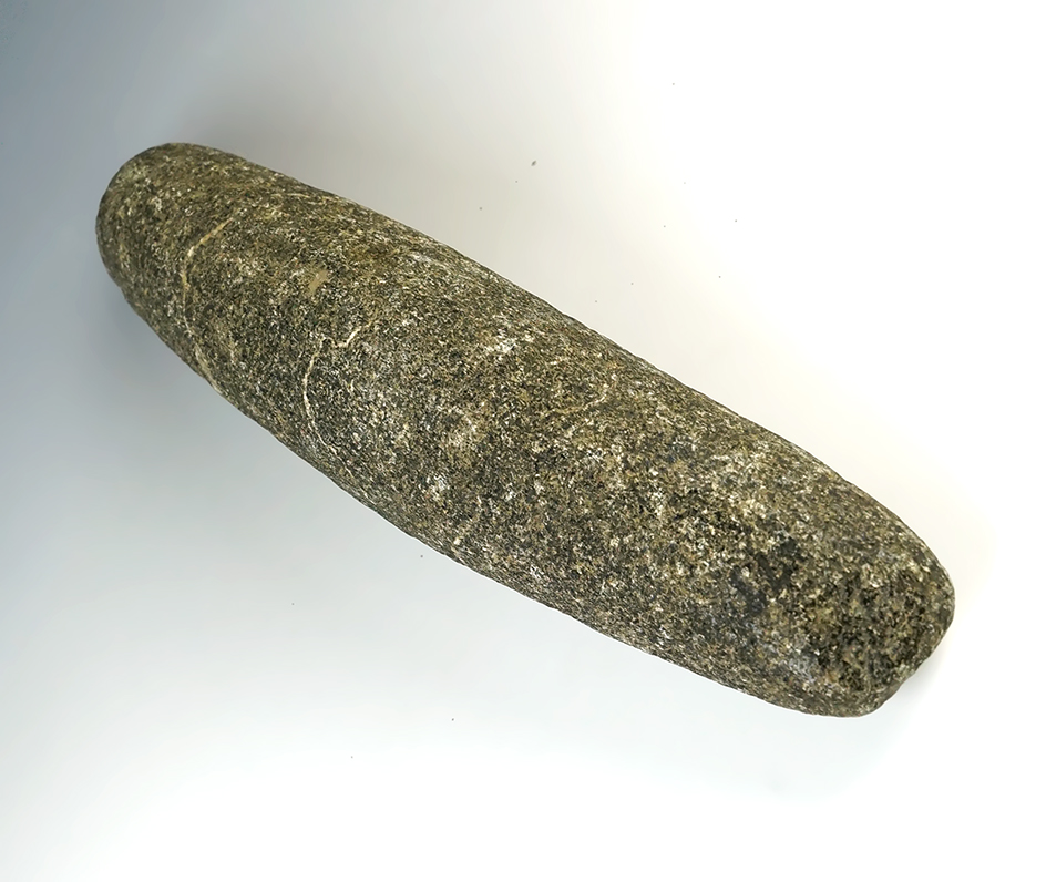 9 1/2" Hardstone Pestle found in Indiana.